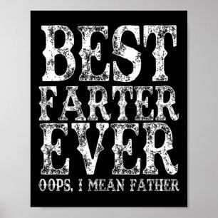 Vader Oops Ik bedoel Vader Fart Funny Vaders Poster