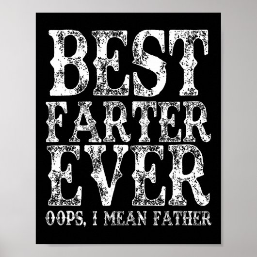 Vader Oops Ik bedoel Vader Fart Funny Vaders Poster (Voorkant)