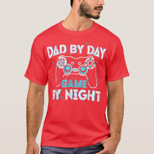 Vader-op-dag gamer bij nacht videogames Lover game T-shirt