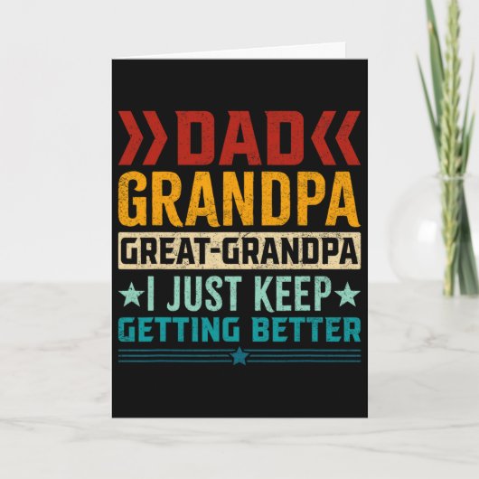 Vader Opa Oudoom Vaderdag Kaart (Voorkant)