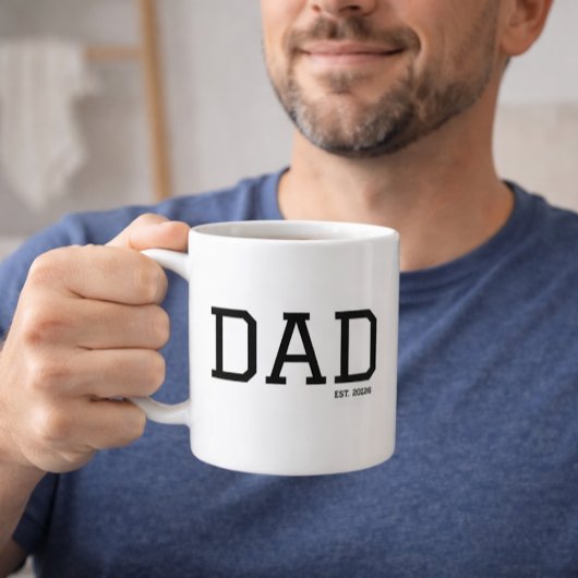 Vader Opgericht Aanpasbaar Jaar Vaderdag  Koffiemok