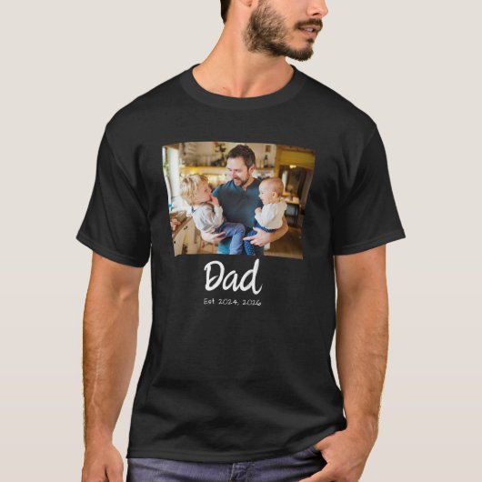 Vader Opgericht Foto T-shirt (Voorkant)