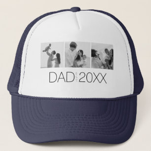 Vader Opgericht Jaar Foto Cadeaus Moderne Vader Trucker Pet