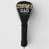Vader Oprichtte Moderne Witte 3 Foto Golfheadcover (Voorkant)