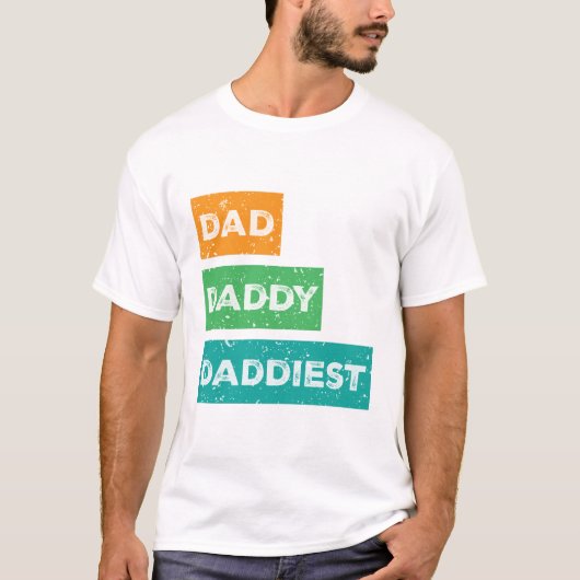 Vader Papa Aller Papa Vaderdag Design T-shirt (Voorkant)