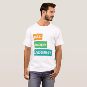 Vader Papa Aller Papa Vaderdag Design T-shirt (Voorkant volledig)