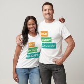 Vader Papa Aller Papa Vaderdag Design T-shirt (Unisex)