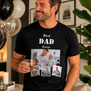 Vader papa beste fotocollage t-shirt