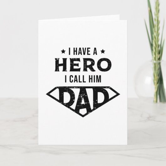 Vader Papa Papa Vaderdag Papa Grappig cadeau idee Kaart (Voorkant)
