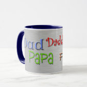 Vader Papa Pop Vader Mok (Voorkant links)