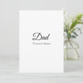 Vader papa voeg naam tekst vaderdag cadeaus toe kaart (Staand voorkant)