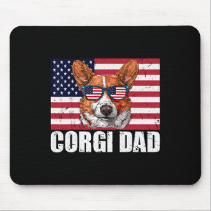 Vader Pembroke Welsh Corgi VS Vlag Hond Liefhebber Muismat