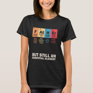 Vader Periodiek Tabel Chemie Elementen Wetenschap T-shirt