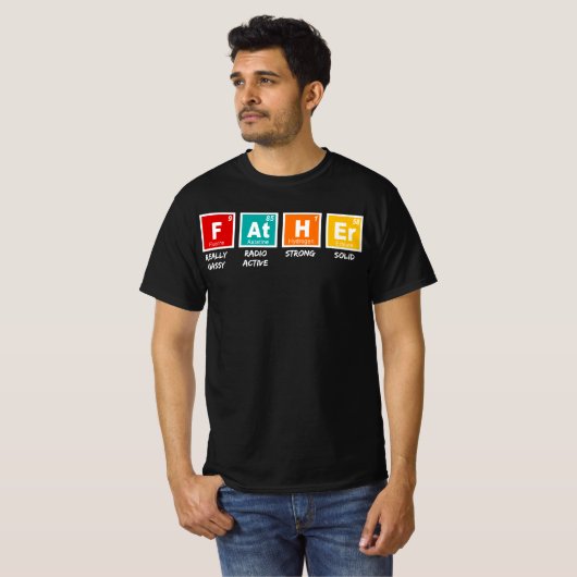 vader periodieke wetenschappen t-shirt (Voorkant volledig)