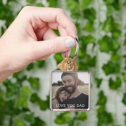 Vader, persoonlijk foto-Sleutelhanger Sleutelhanger (Hand)