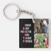 Vader Persoonlijke acrylische Sleutelhanger (voorkant)