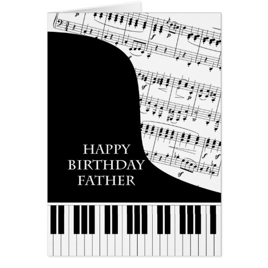 Vader Piano en Music Birthday (Voorkant)