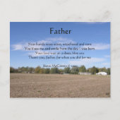 Vader Poem Briefkaart (Voorkant)