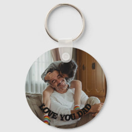 Vader Prersonalized Foto Sleutelhanger