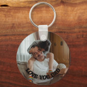 Vader Prersonalized Foto Sleutelhanger (Voorkant)