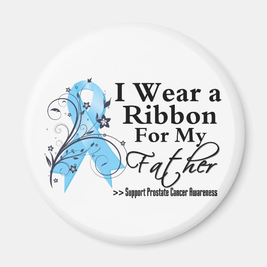 Vader Prostate Cancer Ribbon Magneet (Voorkant)