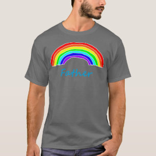 Vader Rainbow voor vaderdag T-shirt