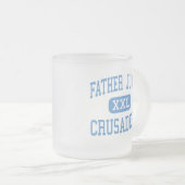 Vader Rechter - kruisvaarders - Hoog - Philadelphi Matglas Koffiemok (Voorkant rechts)