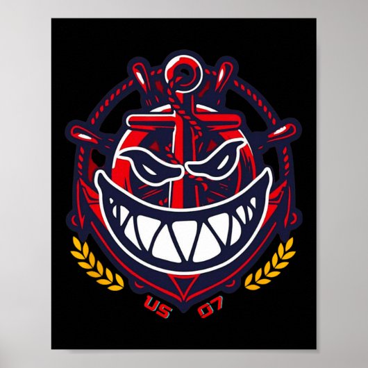 Vader &# s Day Daddy Shark Family Poster (Voorkant)