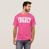 Vader Schiet Boogschieten Herten Boogschutter Boog T-shirt (Voorkant volledig)