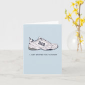 Vader Schoenen Vaderdag Kaart (Gele Bloem)