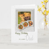 Vader Sentimental Teddy Bear Theme Birthday Kaart (Gele Bloem)