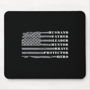 Vader Shirten Voor Mannen  Man Retro Daddy Fathe Muismat