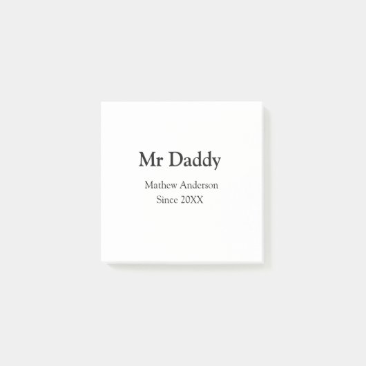 Vader sinds jaar naam ouders vader naam g post-it® notes (Voorkant)