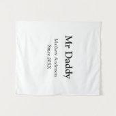 Vader sinds jaar naam ouders vader naam g wandkleed (Voorkant (horizontaal))