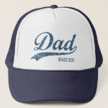 vader sinds [jaar] Trucker Hat Trucker Pet<br><div class="desc">Leuk cadeau voor een nieuwe vader.</div>