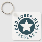 Vader Sober Legend Star Sobriety Gift Vader Sleutelhanger (Voorkant)