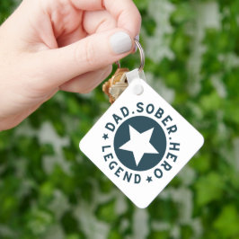 Vader Sober Legend Star Sobriety Gift Vader Sleutelhanger
