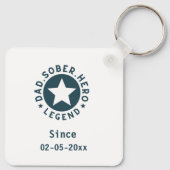 Vader Sober Legend Star Sobriety Gift Vader Sleutelhanger (Achterkant)