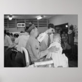 Vader Son Barber Experience 1940 Poster (Voorkant)