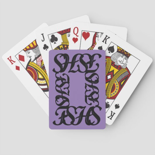 Vader Son Heilige Geest Design Speelkaarten (Achterkant)