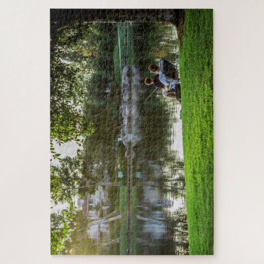 Vader Son Vist Puzzle Legpuzzel (Verticaal)