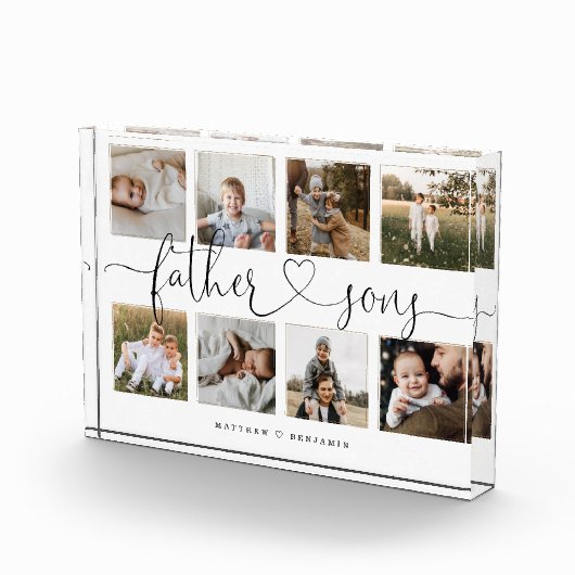 Vader Sons Heart Script | Fotoraster collage Fotoblokken (Rechts)