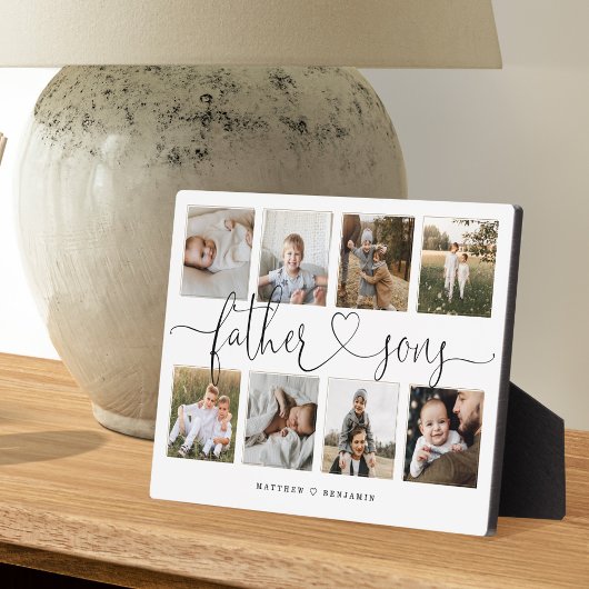 Vader Sons Heart Script | Fotoraster collage Fotoplaat