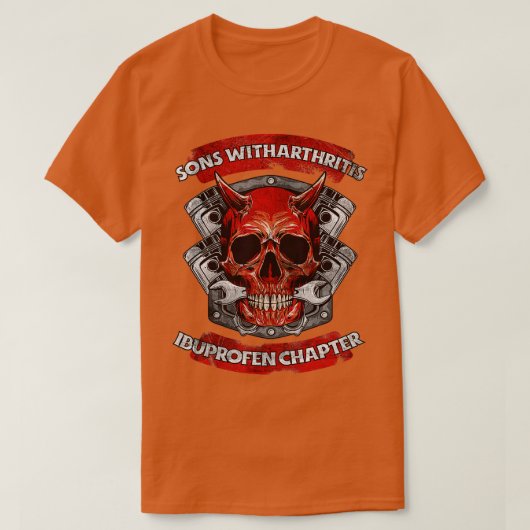 Vader Sons met artritis Ibuprofen T-shirt (Design voorkant)