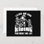 Vader Sons Riding Partners Biker Pap Motorfiel M Briefkaart (Voorkant / Achterkant)