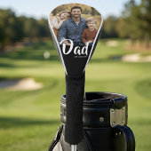 Vader Stelde Moderne Script Foto Op Golfheadcover