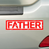 Vader Stempel Bumpersticker (Op auto)