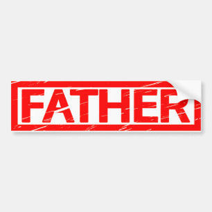 Vader Stempel Bumpersticker