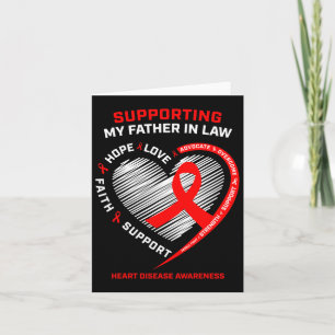 Vader steunt vader in de wet Red Heart Disease Awa Kaart
