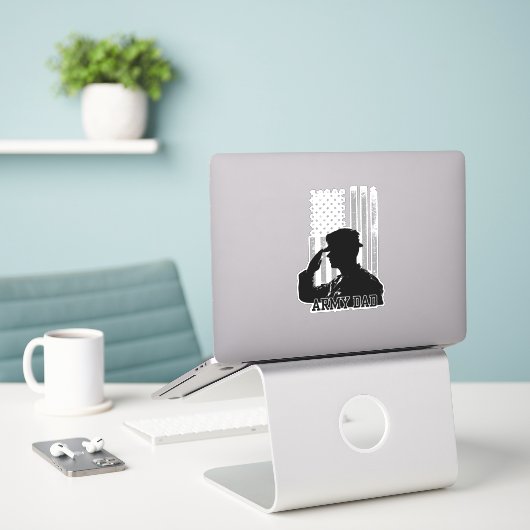 Vader Sticker (Laptop op bureau)